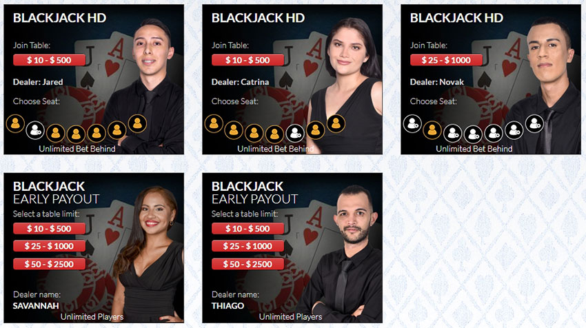 The live games catalog