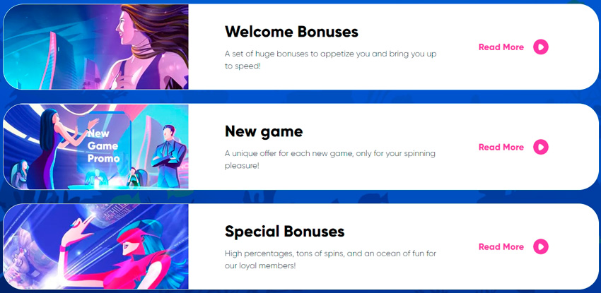 Selection of a bonus