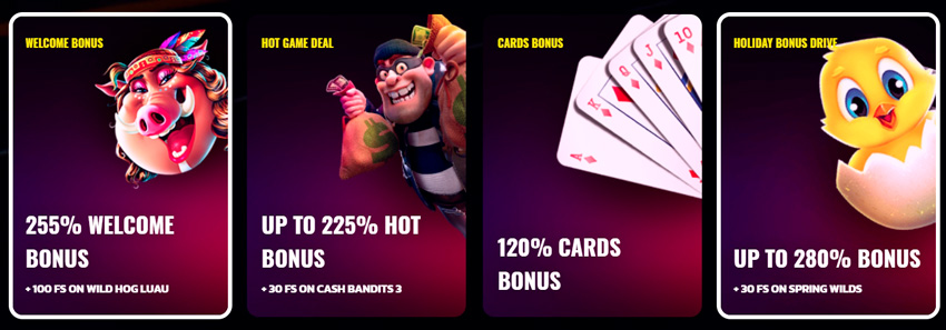 The casino has a lot of bonuses