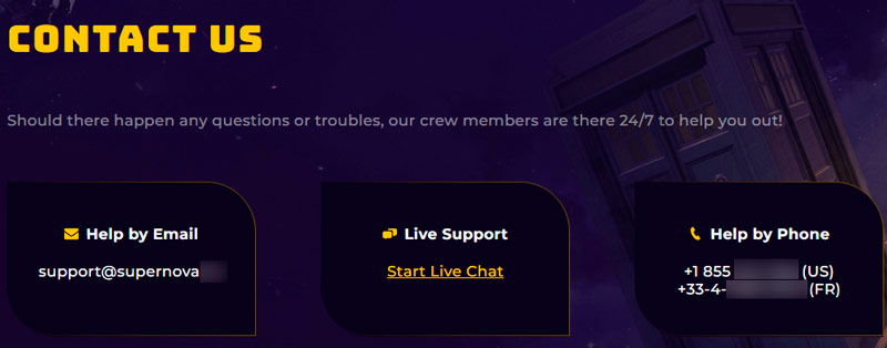 Customer support