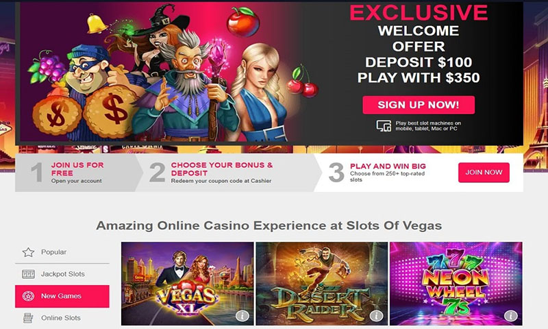 Casino welcome page