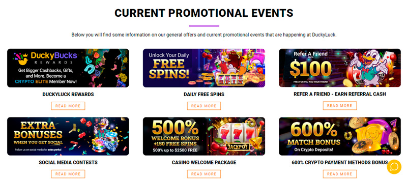 The casino bonuses