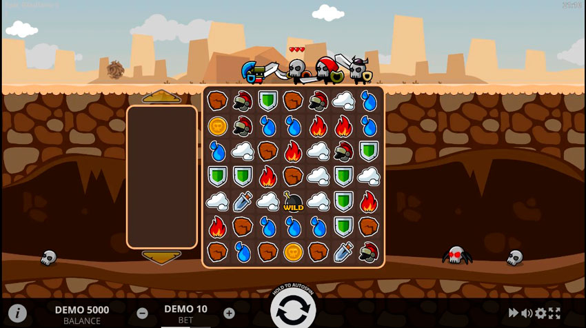 A slot machine designed in the style of casual games