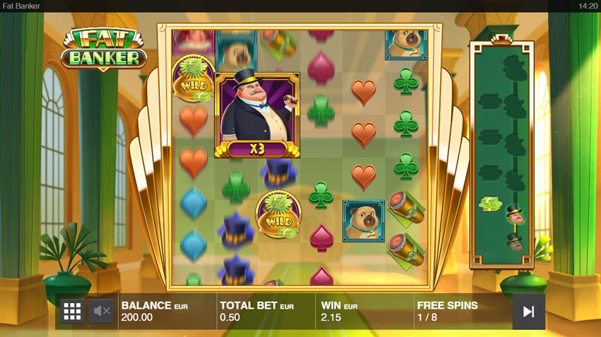 Bonus game in the Fat Banker slot