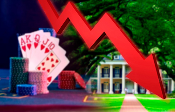 Louisiana Gambling Revenue in June Down Nearly 10% Year-over-Year